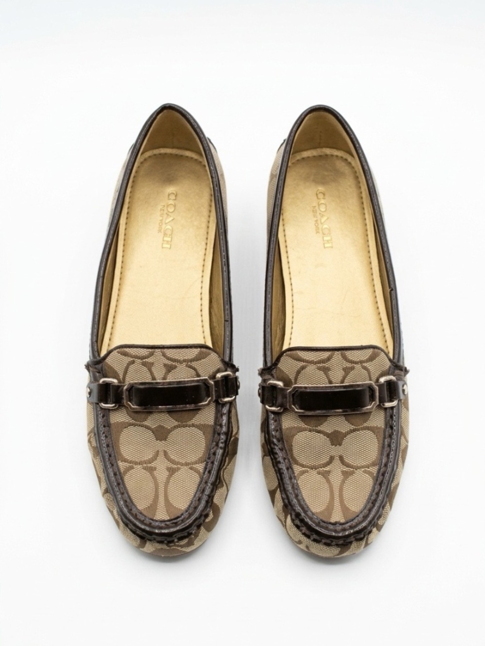 COACH Women's Felisha Signature Flat Loafers - size 7.5 B 🌟